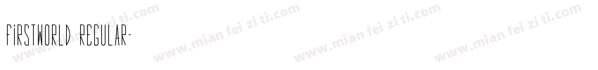 FirstWorld regular字体转换